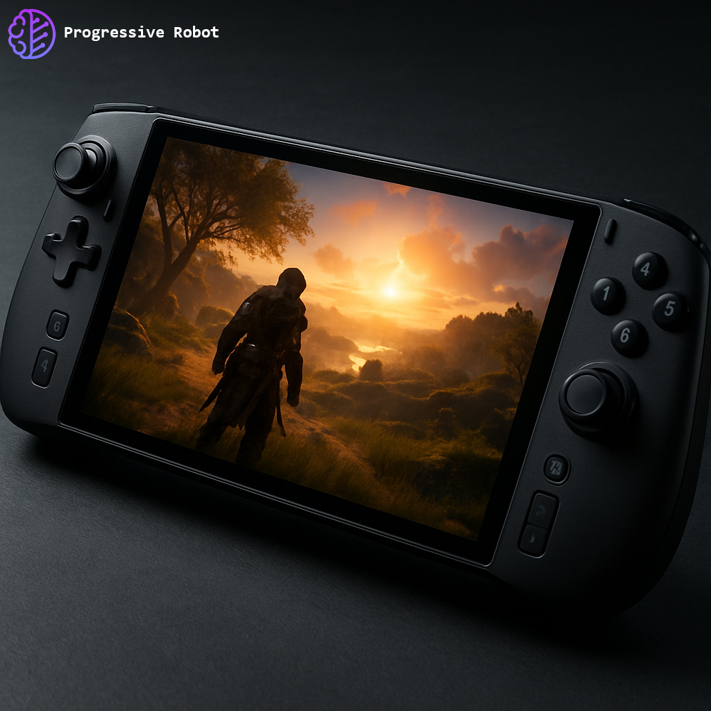 ProgresiveRobot's tweet image. The Ayaneo Next II is a premium gaming handheld with a 9-inch OLED display, AMD Ryzen AI Max+ 395 chip, and 115 Wh battery. It features customizable controls and is expected to be priced around $2,000. 
#Ayaneo #NextII #gaminghandheld