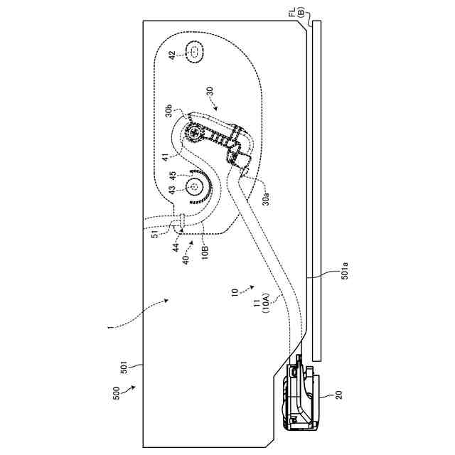 出願日：2024-05-15 出願人：矢崎総業株式会社 名称：スライドドア用