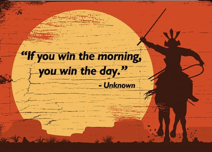 DearS_o_n's tweet image. A man who masters his mornings masters his life.