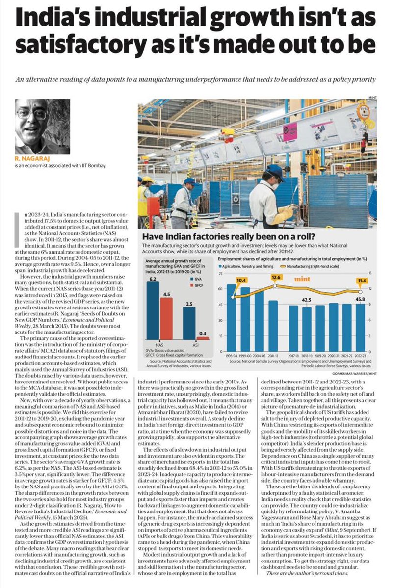 kabirandrews's tweet image. And how do you deal with those Scenarios!! By inflating ur numbers, to hide ur shortcomings!!
The Tatha-kathith ☠️  8.2% GDP, what it should imply, A robust demand, no lagging inventory, rise in Savings, not piling up debts, record investments in FPI and FDI not withdrawals