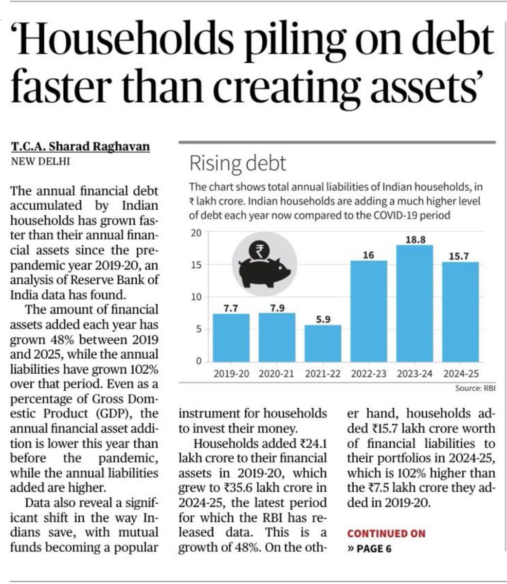 kabirandrews's tweet image. And how do you deal with those Scenarios!! By inflating ur numbers, to hide ur shortcomings!!
The Tatha-kathith ☠️  8.2% GDP, what it should imply, A robust demand, no lagging inventory, rise in Savings, not piling up debts, record investments in FPI and FDI not withdrawals