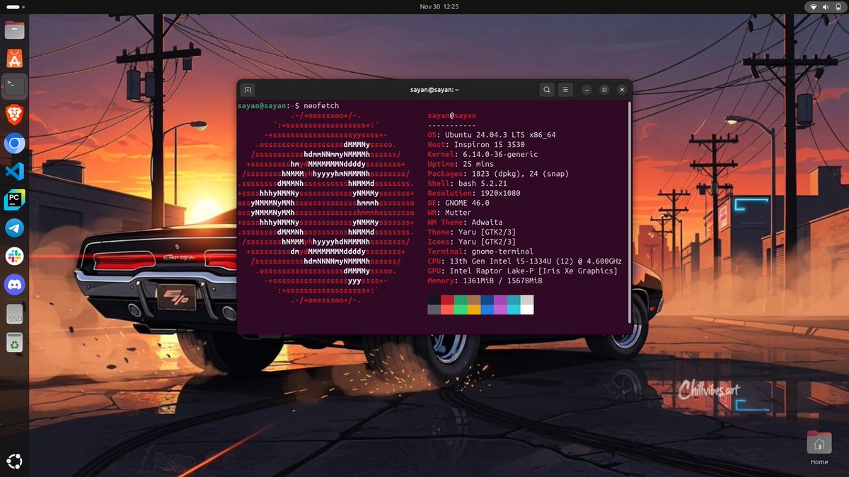 0xsayandip's tweet image. Finally installed neofetch which is a command-line system information tool written in bash 3.2+. 😃😃😃
Neofetch displays information about your operating system, software and hardware in an aesthetic and visually pleasing way.🎯🎯🎯
#linuxterminal #neofetch #Ubuntu #Coding