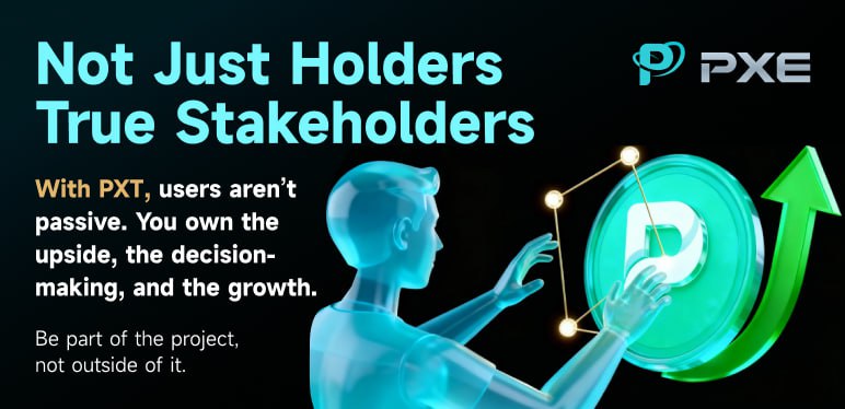 PXE_TradFi's tweet image. 🔥 #PXE / PXT
💠 Not just holders — but true stakeholders！
🧩 With PXT, you’re not passive. You own the upside, the decisions, and the growth.
🚀 Be part of the project, not outside of it.

#PXT #PXE #RWA #Web3 #Crypto #DeFi @PXE_official
