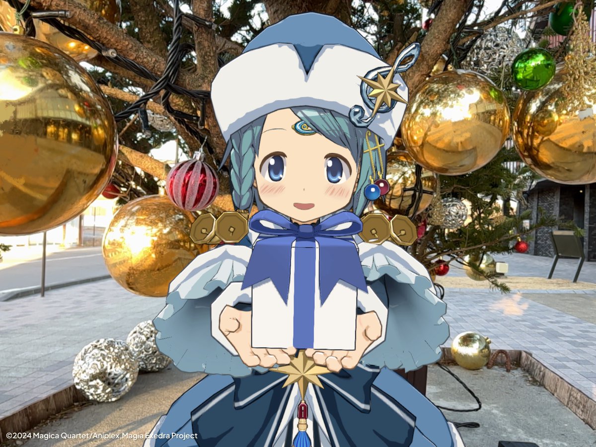 サンタさやかちゃん！まどドラカメラ！
さやかちゃんのプレゼントボックス渡す動きがクリスマスにピッタリすぎる！
そういえばクリスマスはフォトコンテスト無いんだな！？
#まどドラカメラ　#まどドラ　#灯台劇場写真部