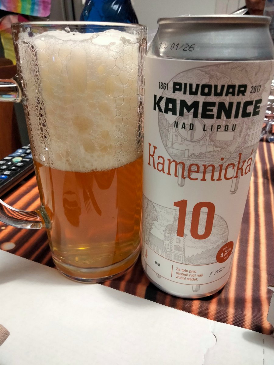 La Kamenicka 10, di Pivovar Kamenice
#catalogobirre #birreceche #pivovarkamenice #kamenicka10 @pivovar_kamenice 
Trovate questa birra all'@officinadellapizza 😋