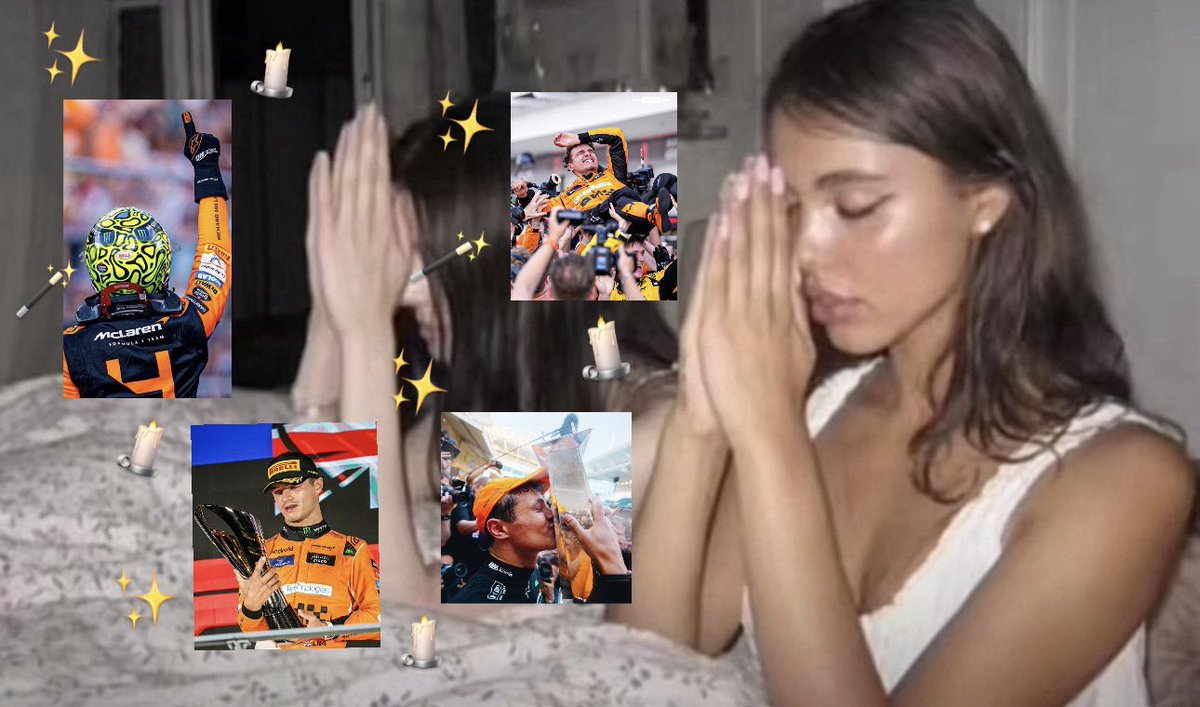 pole4luchi's tweet image. universe and all the higher power above i sacrifice myself in order for lando norris to give us great results tomorrow, amen