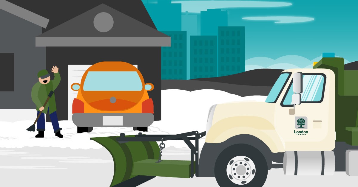 CityofLdnOnt's tweet photo. Snow is rolling in ❄️ and City salters are already on the roads, starting with main routes and bus runs.

Please slow down, increase your stopping distance, and give crews plenty of room to work safely.

Stay informed at https://t.co/llXcRuIwOa https://t.co/nN7LCrGVD0