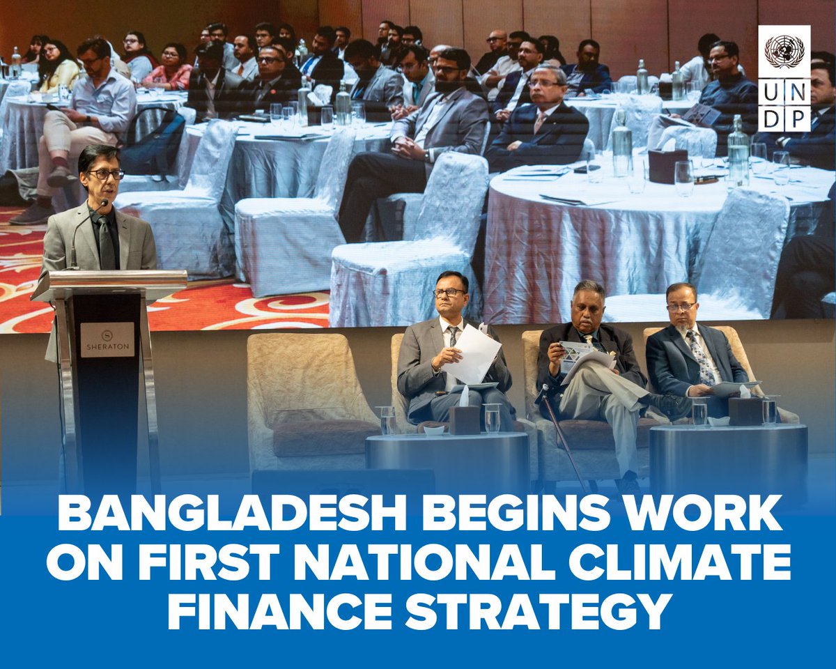 UNDP_BD's tweet photo. π§π© Bangladesh has started developing its first National Climate Finance Strategy through @UNDP -led #IBFCR initiative, supported by @AFD_en , a key step to boost financing for climate resilience.
Read more: https://t.co/tNwMrXGRKO https://t.co/09v0cMocIe