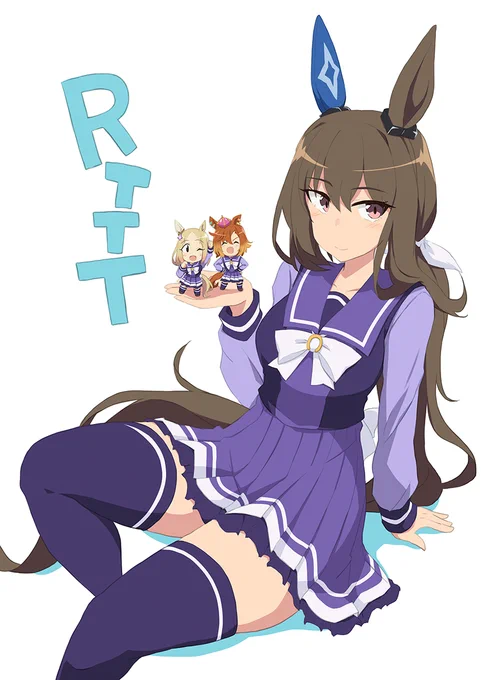 久しぶりにRTTTを観たら描きたくなった "Umamusume Road To The Top" made me want to draw Admire Vega.