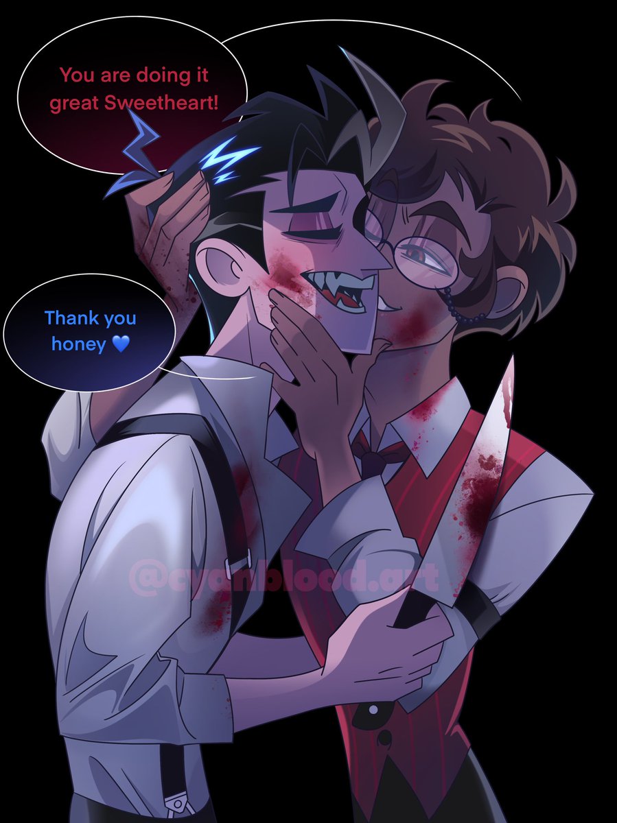 We are living in an alternate and happy reality ❤️‍🩹

#RadioStatic #StaticRadio #voxal #HazbinHotel #murdermedia #Alastor #Vox