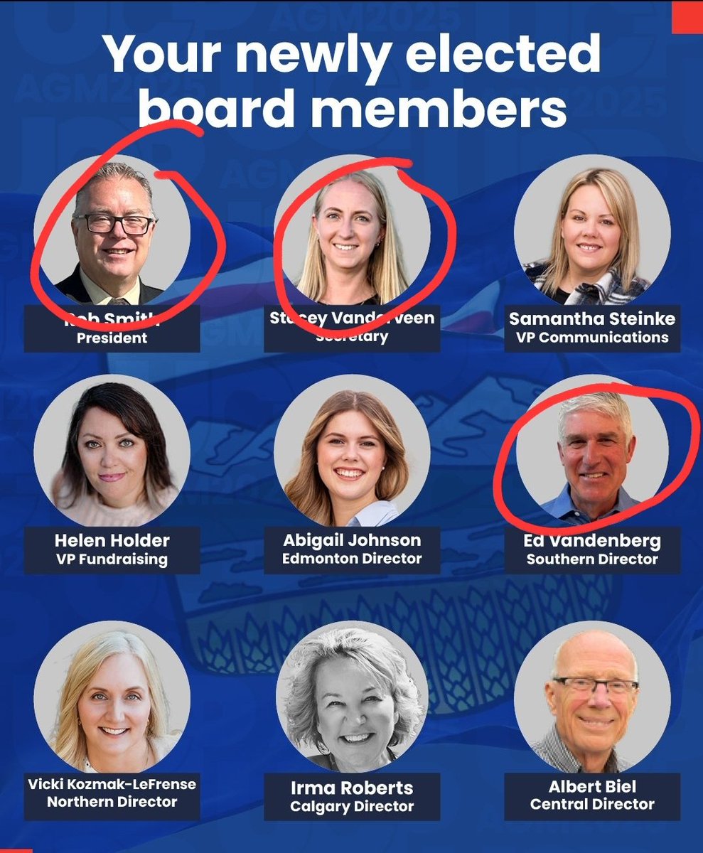 Martyupnorth_2's tweet image. 6 of the new UCP board members elected today are pro-independence.

The ones I circled are part of the establishment.