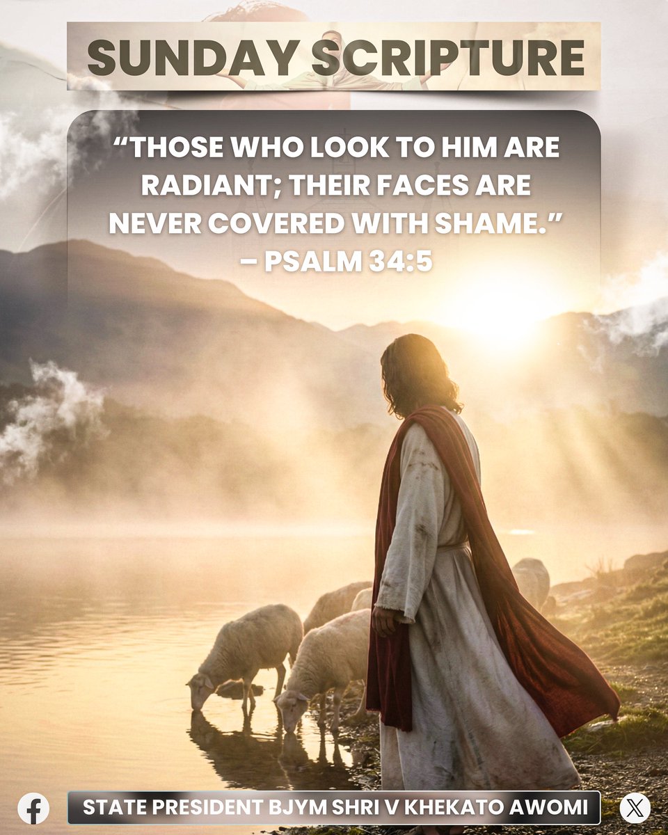 Those who look to Him are radiant; their faces are never covered with shame.” – Psalm 34:5

On this quiet Sunday morning, may your heart lift like sunlight over the hills radiant with hope, unburdened by fear, and glowing with the peace that only God can give.

May His light rest