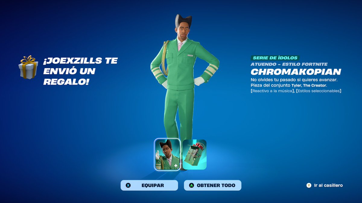 Thank you so much <a href="/JoexZills/">JoexZills</a> for the Tyler skin I won from your giveaway, I really appreciate it 💚 🦆#JoexZillslegit