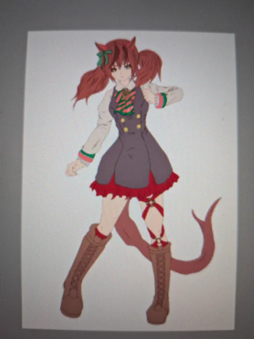 午年用のナイスネイチャ描いてます 1番好きなウマ娘です 頑張る彼女を応援したくなります