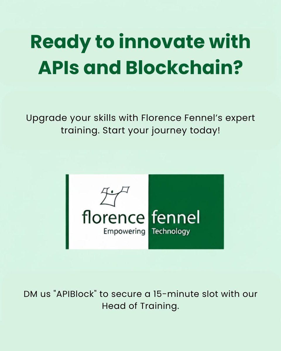 Florence4Growth's tweet image. Unlock the future of enterprise technology with our expert-led courses!

Dive into API Strategy to design, secure, and manage scalable APIs that power modern systems.

Start your journey towards tech mastery with Florence Fennel today!

#APIManagement #TechTraining #CareerGrowth