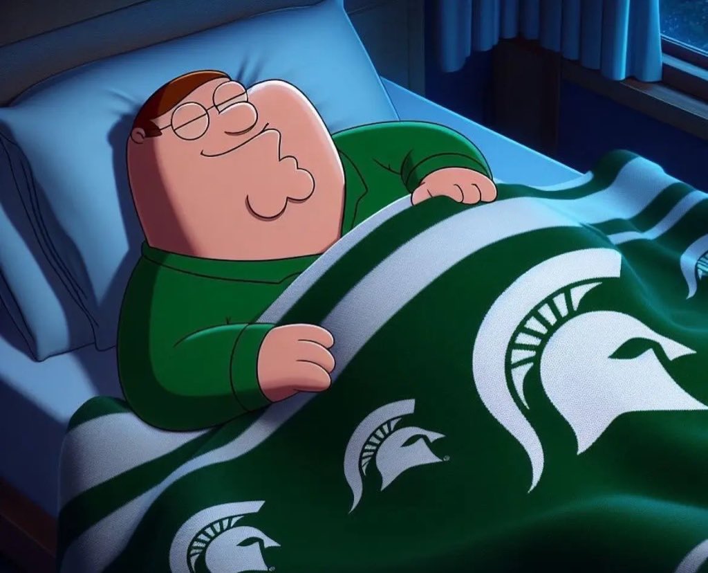 DickyH1855's tweet photo. Spartans win - Wolverines lose. “It’s just nice to win one.” - Kevin Malone https://t.co/2f8JslLeFd