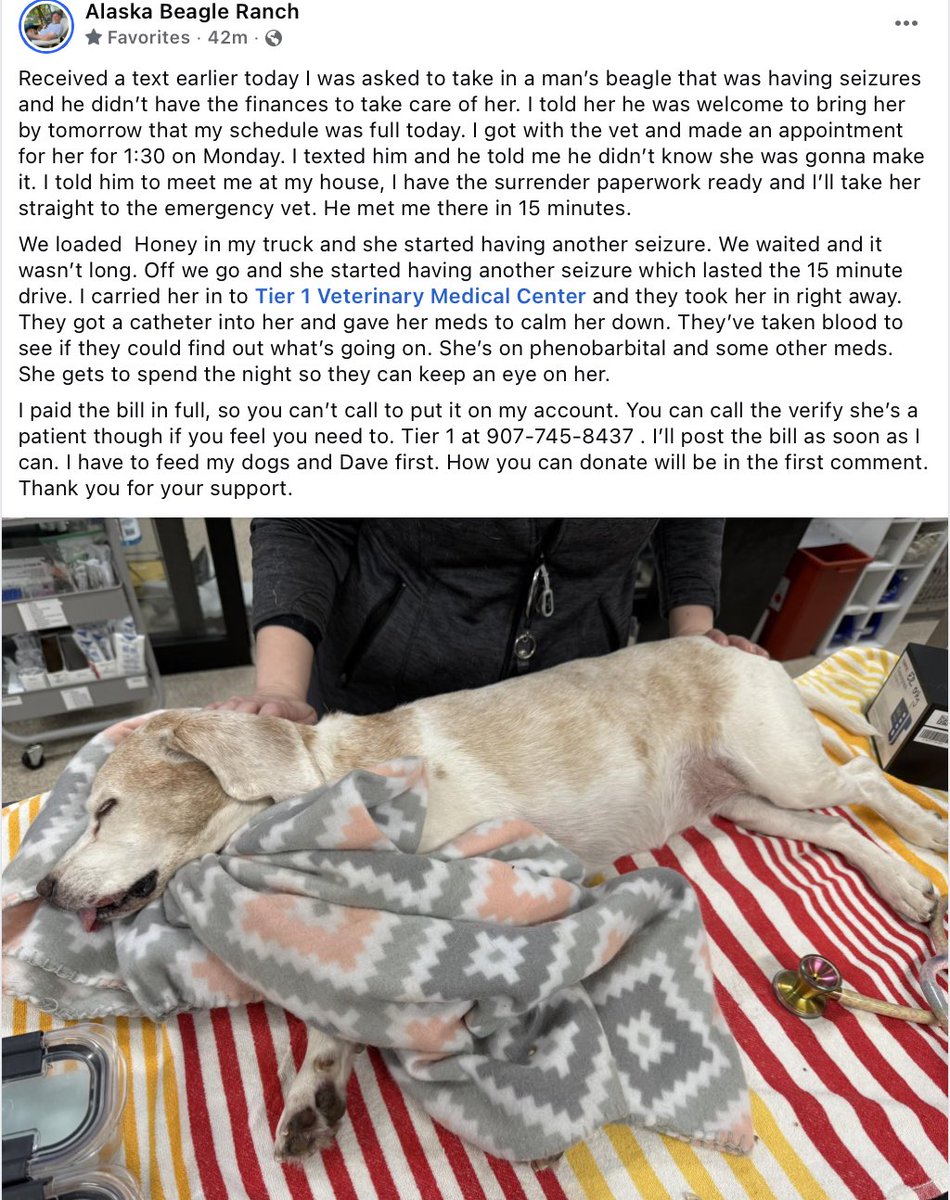 For those who follow <a href="/beagle_ranch/">AK Beagle Ranch</a> Uncle Dave got a very sick puppers today.  You can see more at 

facebook.com/share/p/1AJXVn…