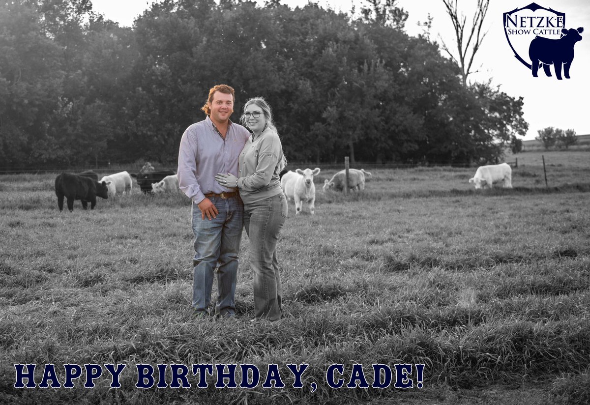 This post is coming much later than Paige would like, but she was busy at the Jordan Mack Memorial Show today. Cade has become a familiar face around Netzke Show Cattle over the last year and we’re all excited he will be “officially” joining the family soon! Happy Birthday, Cade!