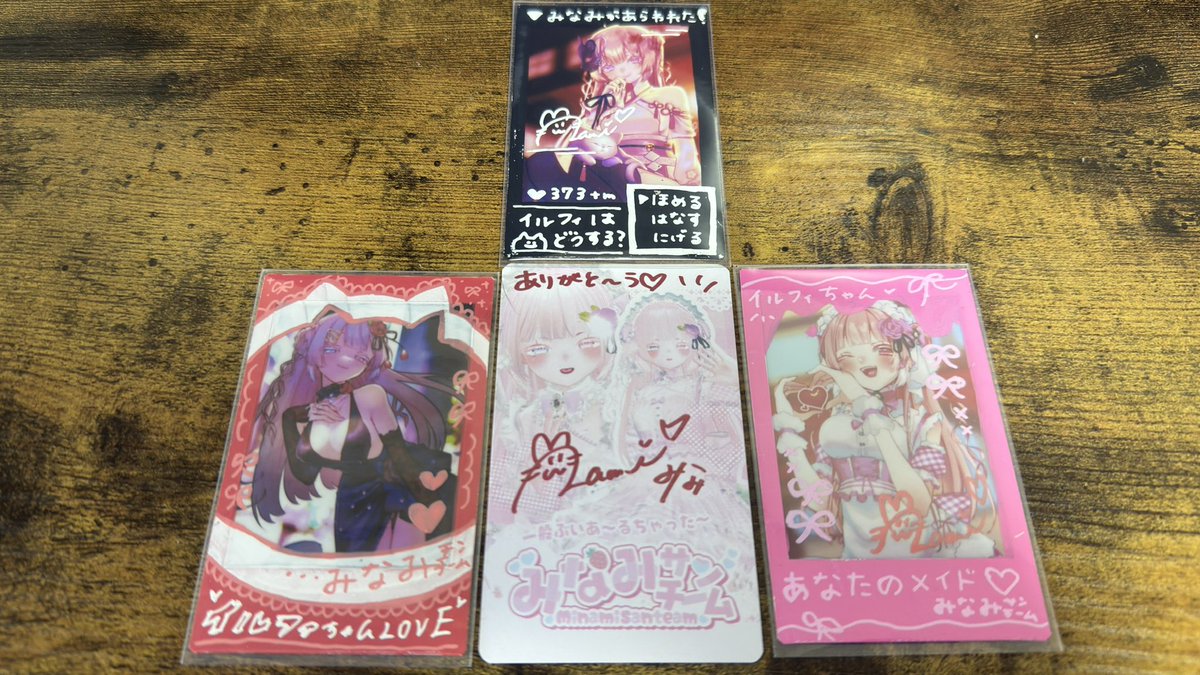 みなみちゃんのチェキ届いたー！！ めっちゃ可愛く落書きもしてくれて