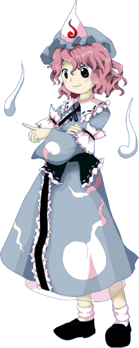 dailytouhous's tweet image. The Touhou of the day is: Yuyuko Saigyouji!