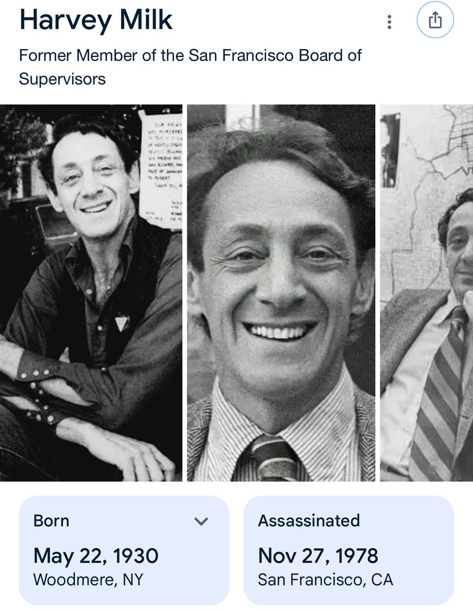 Uncommonsince76's tweet image. And yes, Harvey Milk, the first openly gay public official in California.. was Jewish…