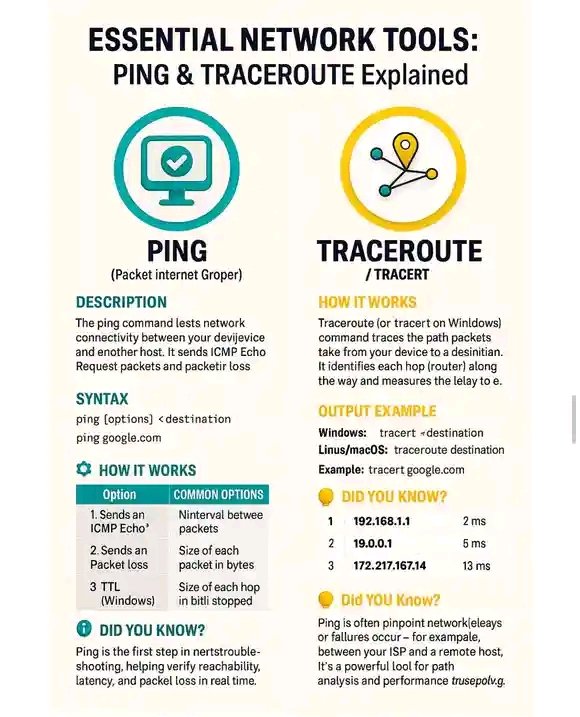HackBlog5's tweet image. Essential Network Tools : Ping &amp;amp; TRACEROUTE Explained