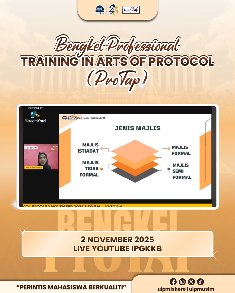 ulpmishere's tweet image. 🌟 [ THROWBACK BENGKEL PROFESSIONAL TRAINING IN ARTS OF PROTOCOL (PROTAP) ] 🌟