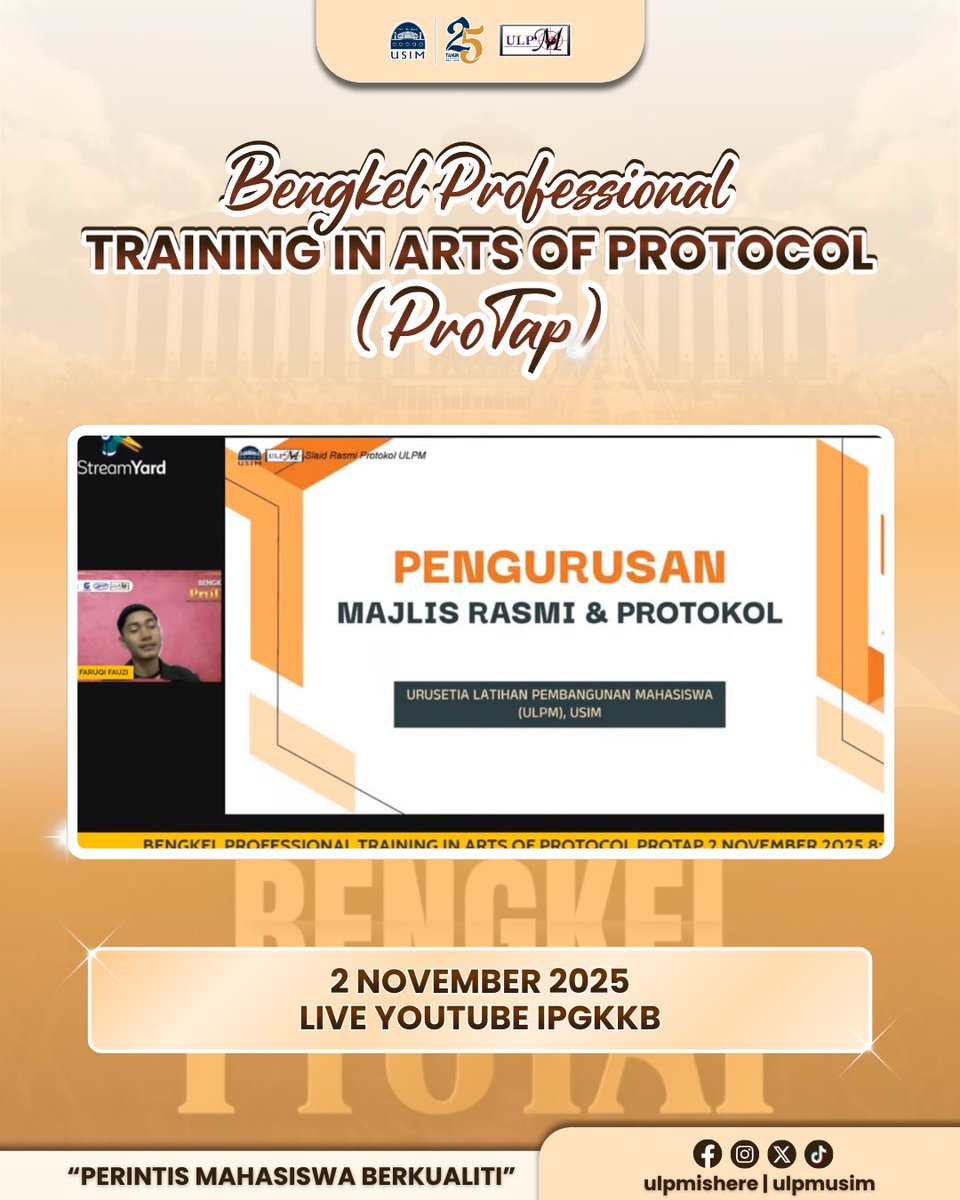 ulpmishere's tweet image. 🌟 [ THROWBACK BENGKEL PROFESSIONAL TRAINING IN ARTS OF PROTOCOL (PROTAP) ] 🌟