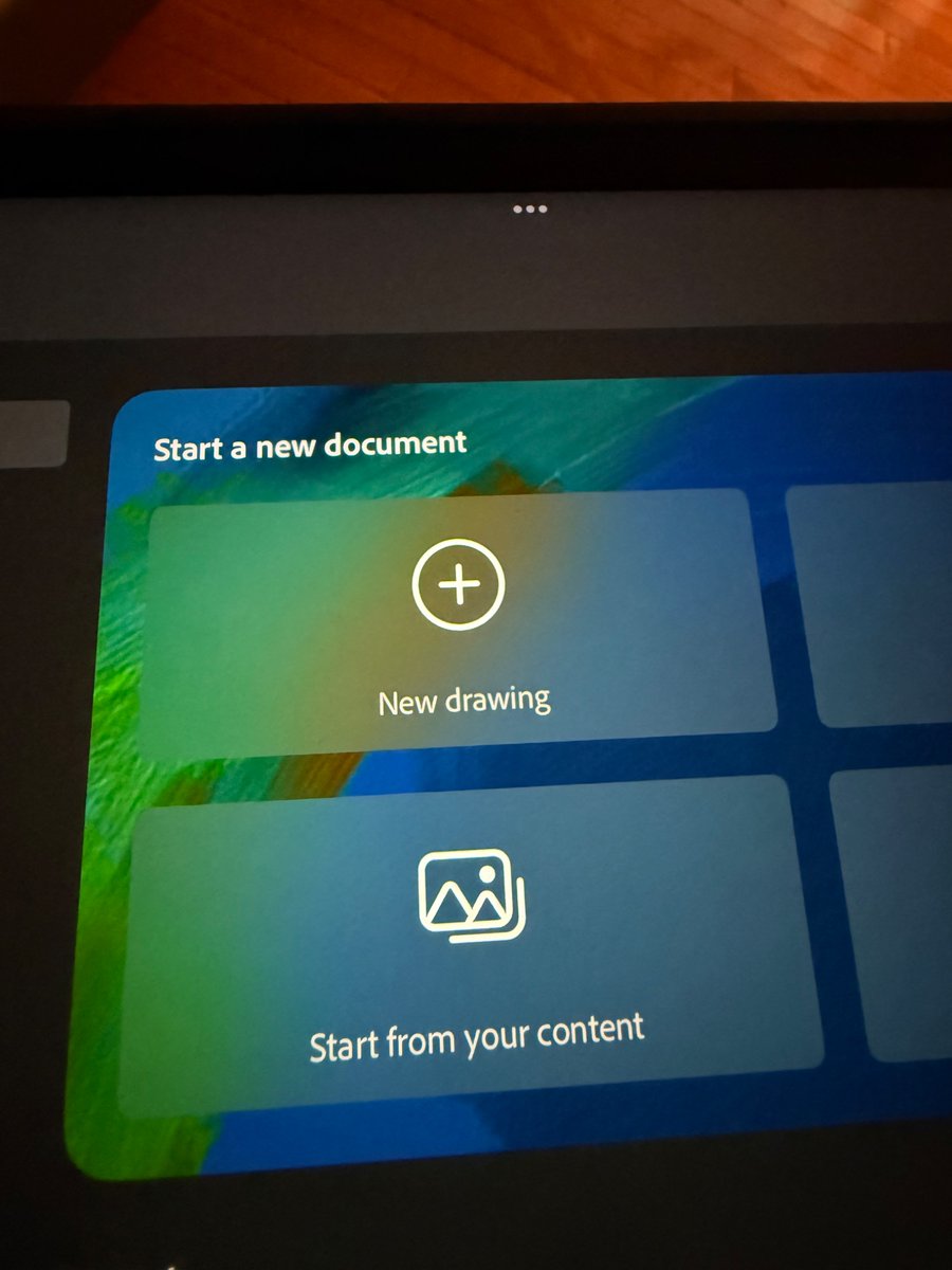Cheese_Ho12's tweet image. @Adobe How do I get the “new drawing” button to open my preferred size, not just the screen size? #fresco