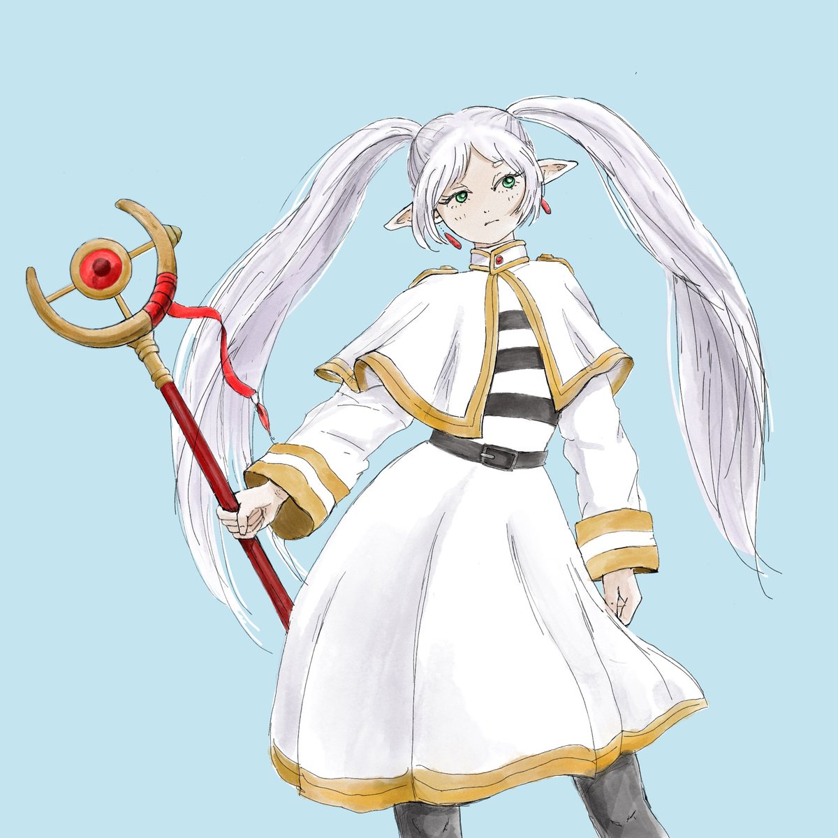 fuwafuwateikoku's tweet image. 描けた♪

#葬送のフリーレン 
#絵描きさんと繋がりたい 
#絵柄が好みって人にフォローされたい 
#絵描きさんフォロバ100