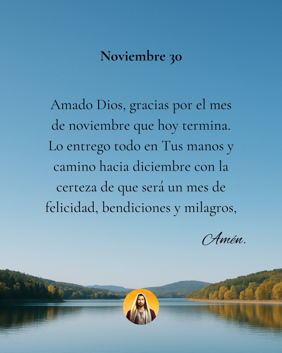 oracion_milagro's tweet image. Noviembre 30 ✨