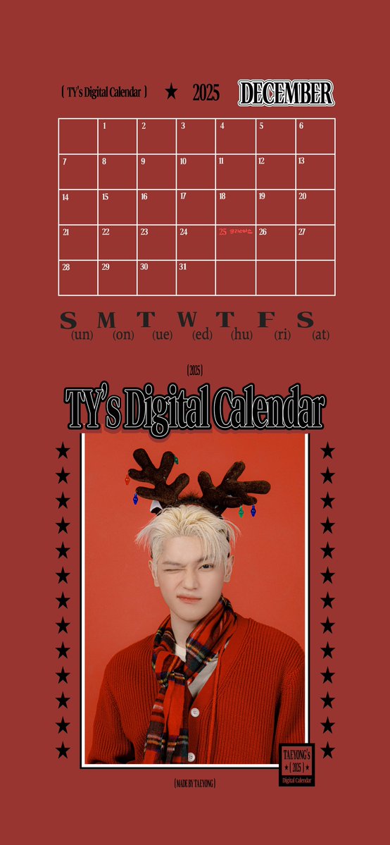 🗓️ December Calendar

#TAEYONG #태용
#DigitalCalendar #디지털캘린더 
#NCT #NCT127