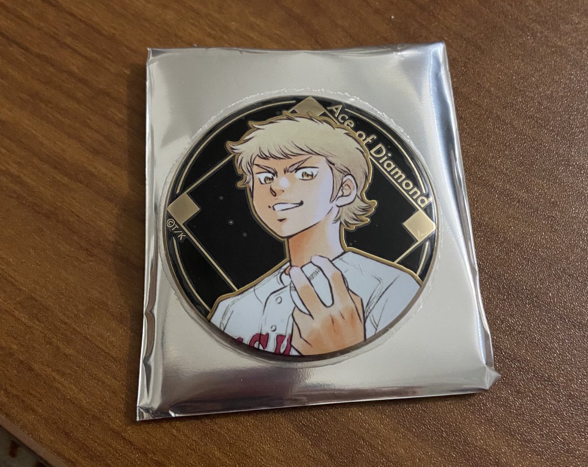 交換希望】 ダイヤのA原画展限定 [ランダムメタル缶バッジ] 譲→成宮