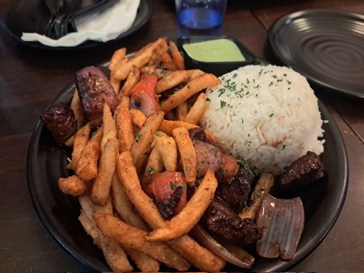 Some late food tax.  Lomo Seltado! I think that's how you spell it.  Also don't go out during black friday y'all that shit is ass