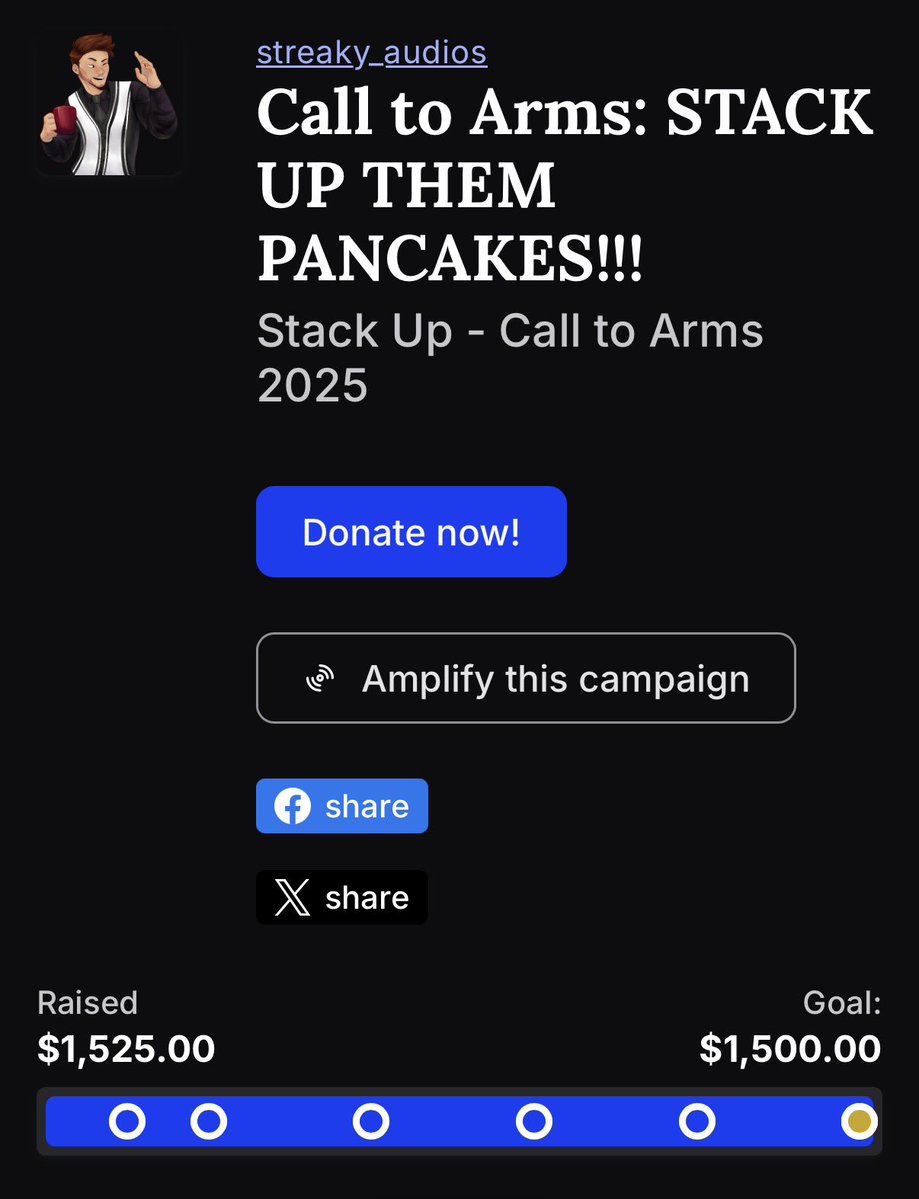 streaky_audios's tweet image. LETS FUCKING GOOOOOO!
WE MADE IT Y’ALL
WE REACHED THE GOAL!
I want to thank all of you for helping reaching this goal. This is the biggest project I have ever done and I’m so glad it worked out. Big thanks to @StackUpDotOrg for the opportunity. Thank you for a memorable November