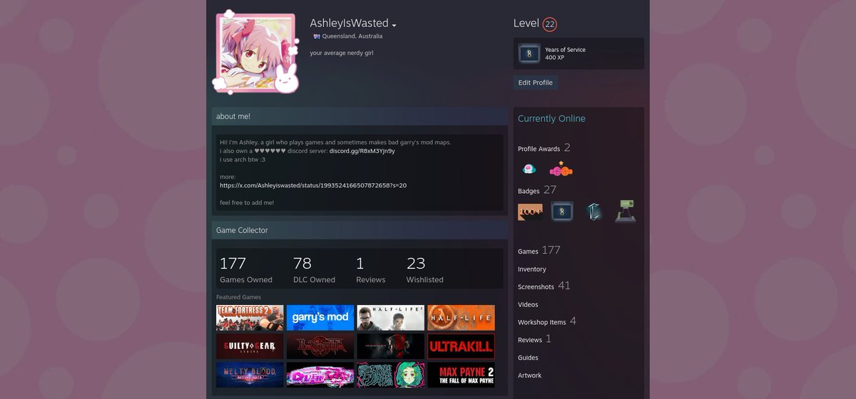 Ashleyiswasted's tweet image. #promotwt #moothunt #yuritwt
haii ^_^
i&apos;m ashley!!  
16  
aussie tgirl 
source engine nerd    
patchouli knowledge enjoyer  
wii u enjoyer   
AAAAA I LOVE YURI SO MUCH!!! 

maybe i love you too...
rts appreciated ♡~⋆.ೃ࿔*:･