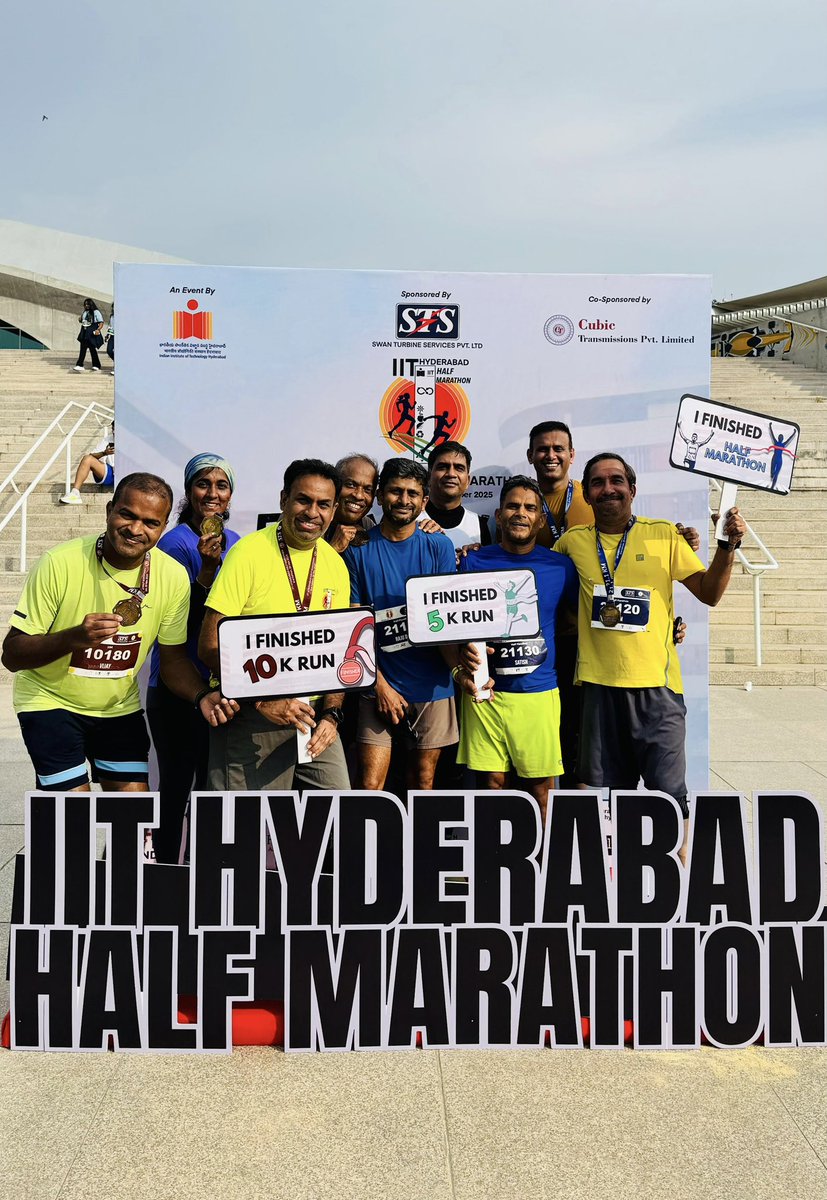 geekyranjit's tweet image. Participated in the IIT Hyderabad Run with our running group today, it’s a wonderful IIT campus. I ran the 10K and was able to beat my personal best 10k record today. 

Remember #HealthIsWealth if I can do so can you!