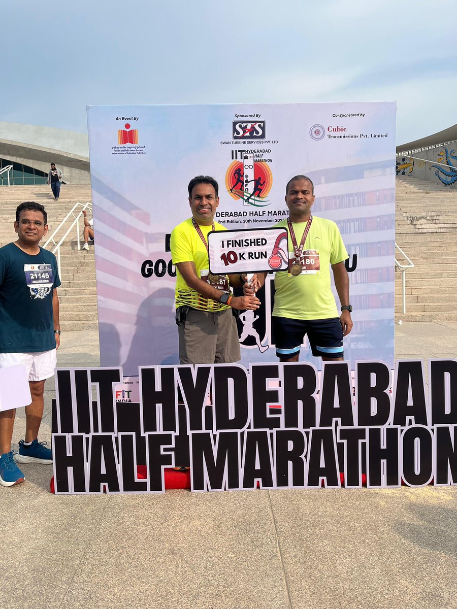 geekyranjit's tweet image. Participated in the IIT Hyderabad Run with our running group today, it’s a wonderful IIT campus. I ran the 10K and was able to beat my personal best 10k record today. 

Remember #HealthIsWealth if I can do so can you!