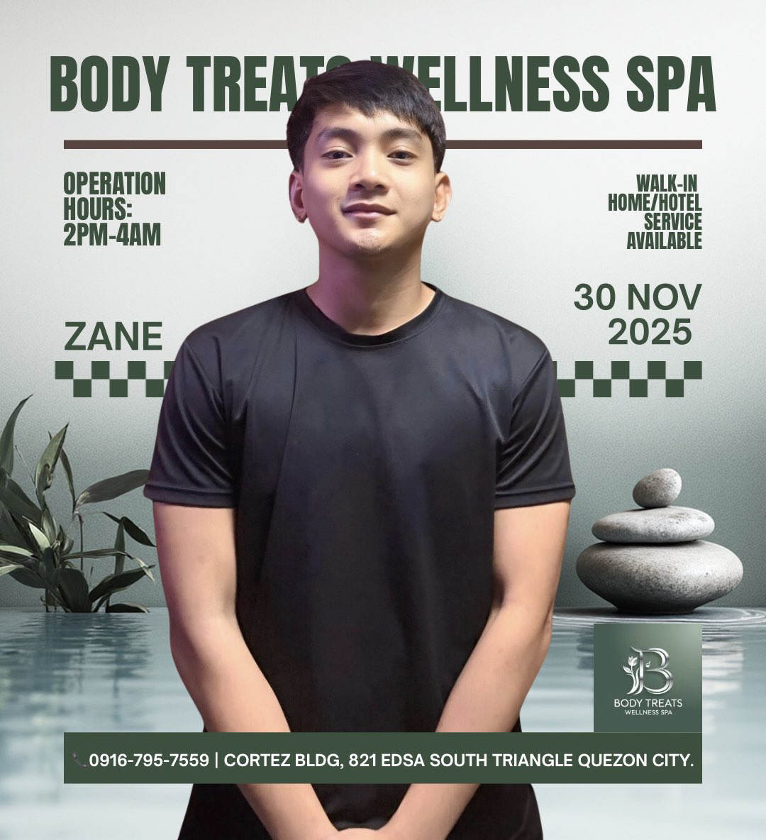 bodytreatsQC's tweet image. Relax this Sunday. 💆‍♂️
We’re open for walk-ins and home/hotel service-book now.

#SundayFeels #BodyTreatsWellness #RelaxAndRecharge