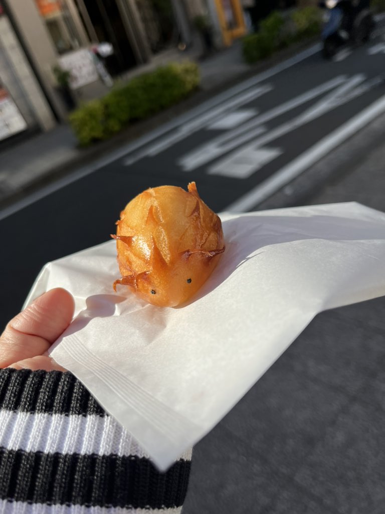elel______'s tweet photo. ハリネズミのカスタード美味しかった🦔🌻 https://t.co/rVkHRPQp89