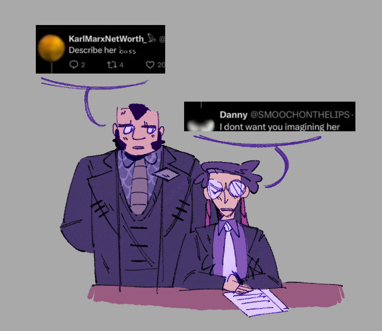 sunnydr0pdraws's tweet image. he says like philippe doesnt see mari every time she stops by the office