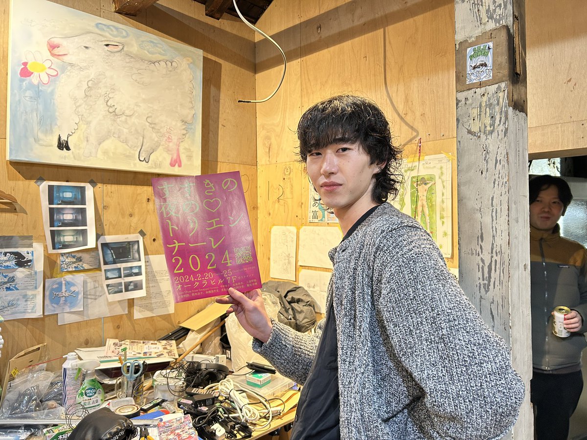 yasutakeiwana's tweet photo. 0地点(@0_chiten_ )で制作するアーティストたち。 https://t.co/pu0TJJBa3e