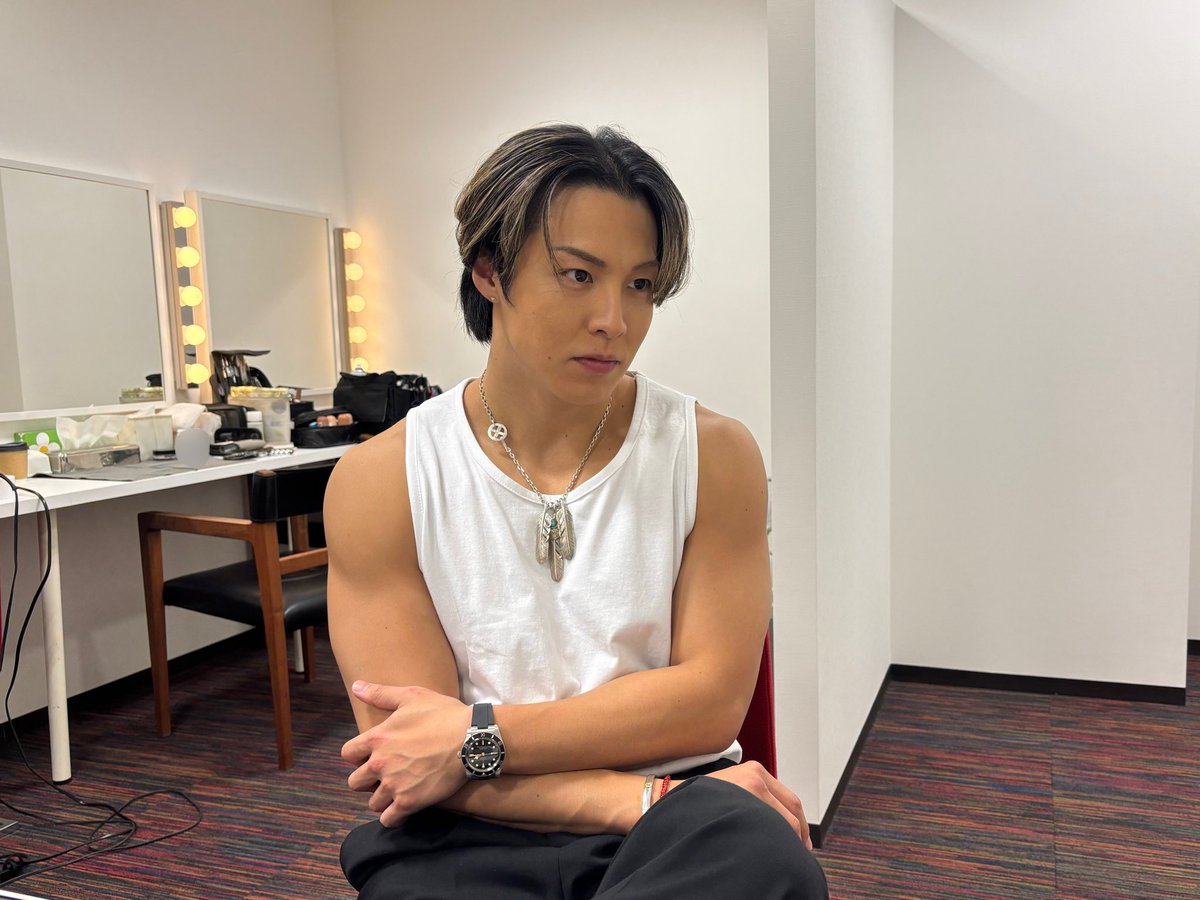 前半パートが終わり、試合観戦するRIKUです👀 白熱の試合、この後の