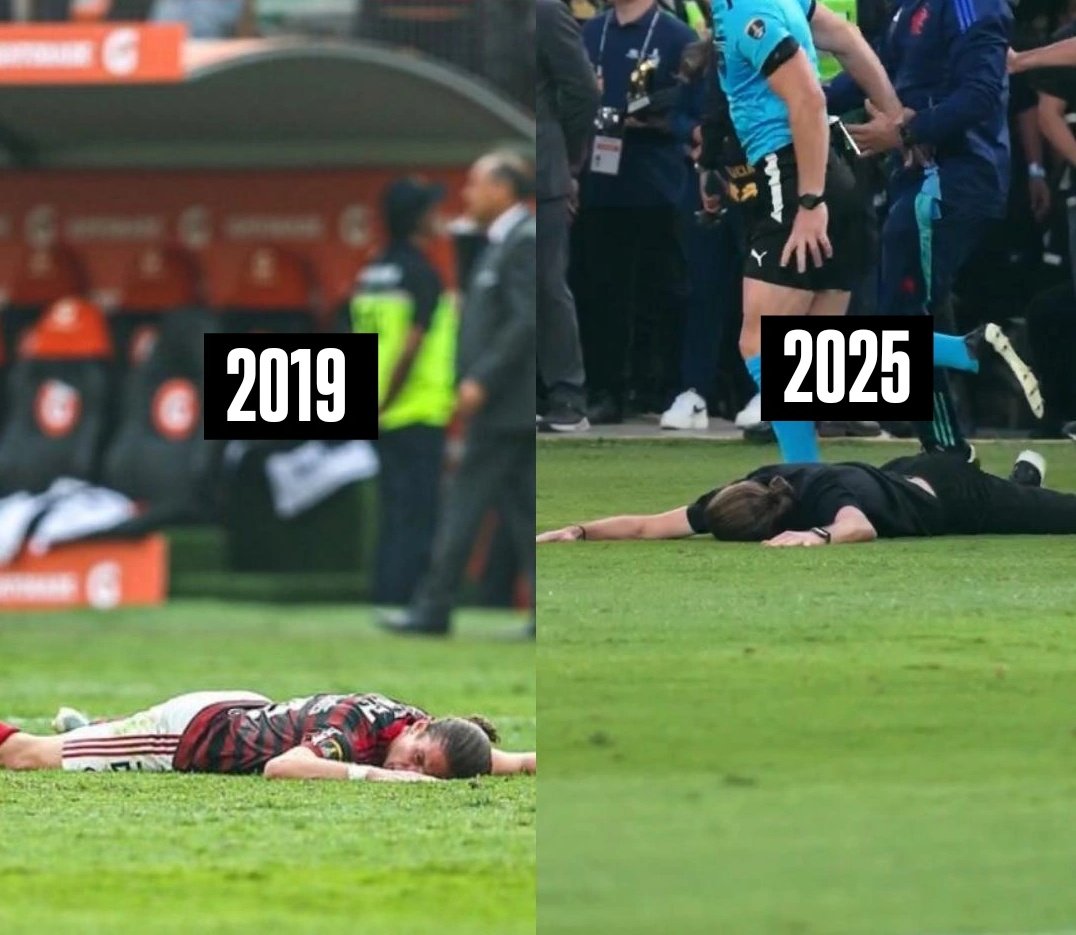 flazoeiro_'s tweet image. 2019 - Filipe Luís sendo campeão da Libertadores como jogador do Flamengo no estádio Monumental em Lima, no Peru. 🏆🇵🇪🔴⚫️

2025 - Filipe Luís sendo campeão da Libertadores como treinador do Flamengo no estádio Monumental em Lima, no Peru. 🏆🇵🇪🔴⚫️

🖋: Rian Moreira 

@flazoeiro_