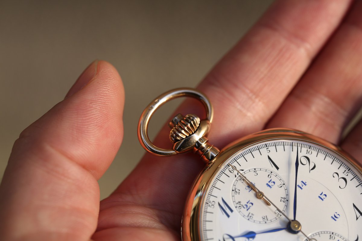 懐中時計 AT-14B ゼニス クロノグラフ ZENITH chronograph 懐中時計 K14RGケース