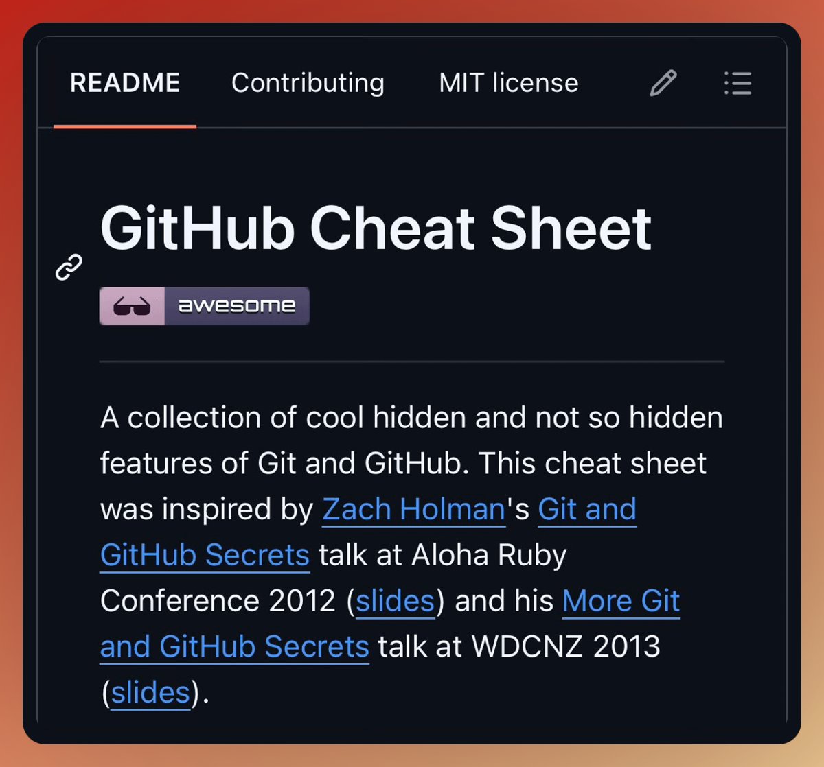 GithubProjects's tweet image. A list of cool features of Git and GitHub.