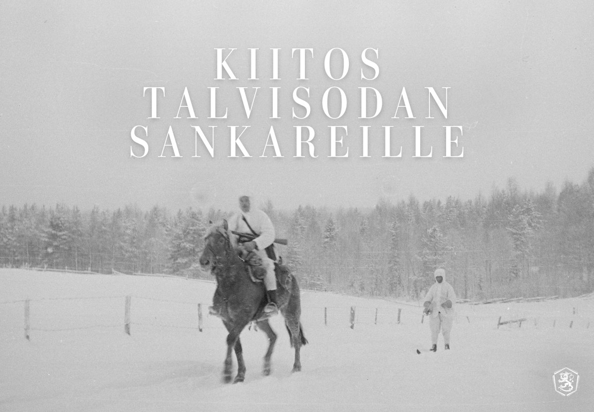 DefenceFinland's tweet image. Tänään muistamme talvisodan alkamista.

Kiitämme veteraaneja ja lottia sekä koko sotasukupolvea itsenäisestä Suomesta.

Himmetä ei muistot koskaan saa. 🇫🇮
