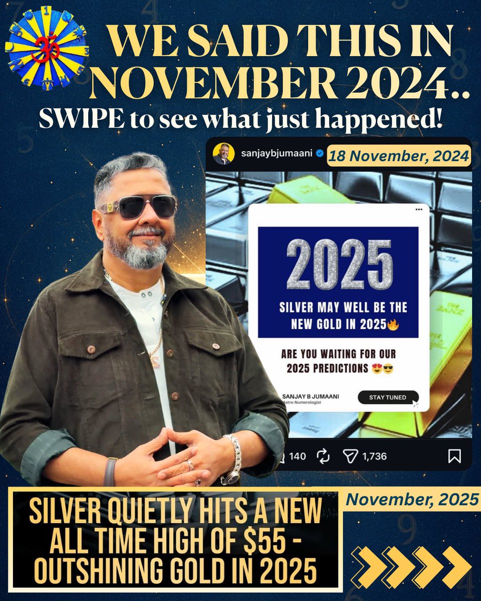 sanjaybjumaani's tweet photo. #Silver #Gold #Copper #Nifty #StockMarket #Stocks #ShareMarketNews #Prediction #SilverGold #Commodity #SilverETF #GoldETF #CopperTariff #Platinum #2025 #2025Predictions #MetalOfTheYear #SwettaJumaani #SanjayBJumaani #AneeshSJumaani #Vaishnevi https://t.co/JpubbLXbub
