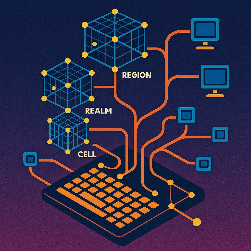 fidonext's tweet image. Target: 10⁹ nodes without a control plane. The plan is fractal: sharded DHTs (Realm → Region → Cell), regional PubSubs, partial views (HyParView/Cyclon), super-relays as edges. Same protocol, different scales.  
#FidoNext #DistributedSystems #Scaling #P2P #Decentralization