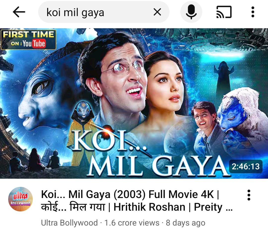 qammander's tweet image. Krrish and koi mil gaya are released on YouTube 20 years later and still getting extraordinary views . Krrish 4 hype begins 🔥🔥🔥 @iHrithik .
